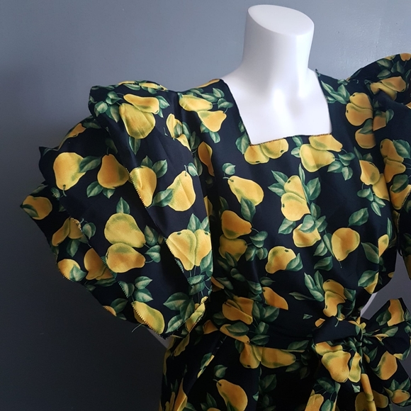 Eleanor Geraldine - 🍐 Pear Print Mini Dress 🍐 - Picture 7 of 12